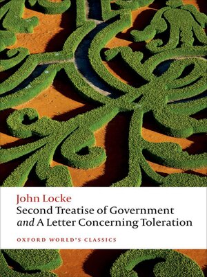 cover image of Second Treatise of Government and a Letter Concerning Toleration